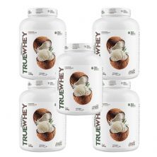 Kit 5X True Whey Protein Hidrolisado e Isolado - 1810g Coconut Ice Cream - True Source
