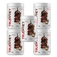 Kit 5X True Whey Protein Hidrolisado e Isolado - 418g Chocolate Com Avel� - True Source
