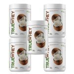 Kit 5X True Whey Protein Hidrolisado e Isolado - 418g Coconut Ice Cream - True Source
