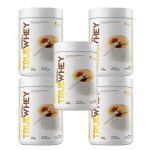 Kit 5X True Whey Protein Hidrolisado e Isolado - 418g Vanilla Cr�me Br�ll� - True Source