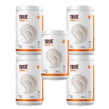 Kit 5X True Whey Protein Hidrolisado e Isolado - 728g Natural - True Source
