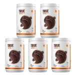 Kit 5X True Whey Protein Hidrolisado e Isolado - 837g Dark Chocolate - True Source
