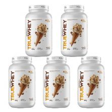 Kit 5X True Whey Protein Hidrolisado e Isolado - 837g Macadamia Ice Cream - True Source