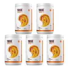 Kit 5X True Whey Protein Hidrolisado e Isolado - 837g Vanilla Cr�me Br�ll� - True Source