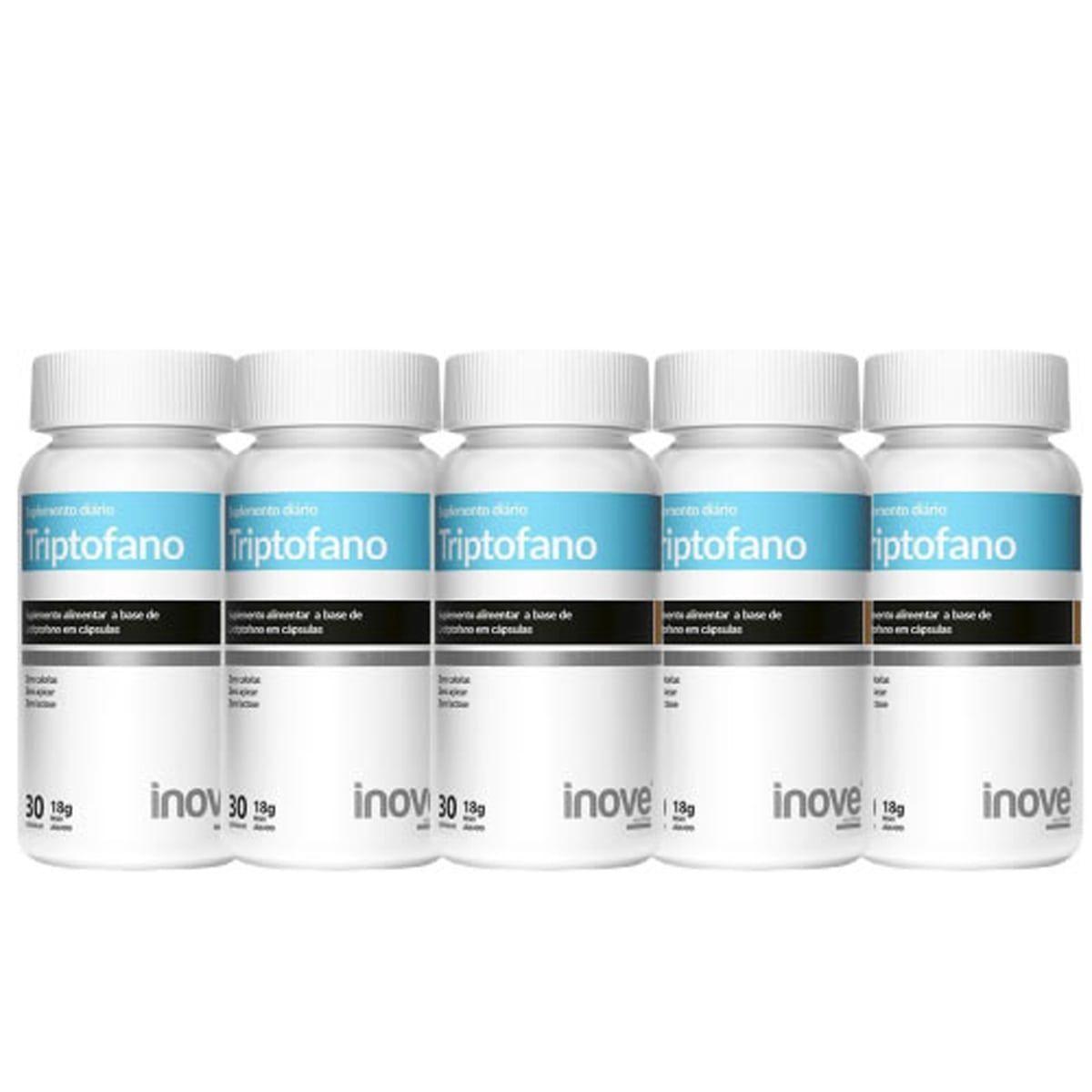 Kit 5X Triptofano - 30 Capsulas - Inove Nutrition