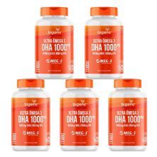 Kit 5X Ultra Omega 3 Dha 1000 - 60 C�psulas - Bigens