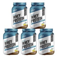 Kit 5X Ultra Whey Protein - 907g Banana com Canela - Shark Pro