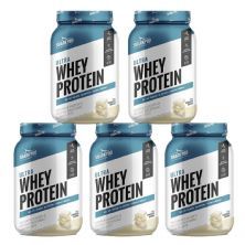 Kit 5X Ultra Whey Protein - 907g Chocolate Branco - Shark Pro