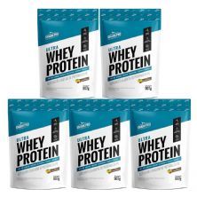 Kit 5X Ultra Whey Protein - 907g Refil  Banana com Canela - Shark Pro
