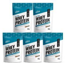 Kit 5X Ultra Whey Protein - 907g Refil Chocolate com Avel� - Shark Pro