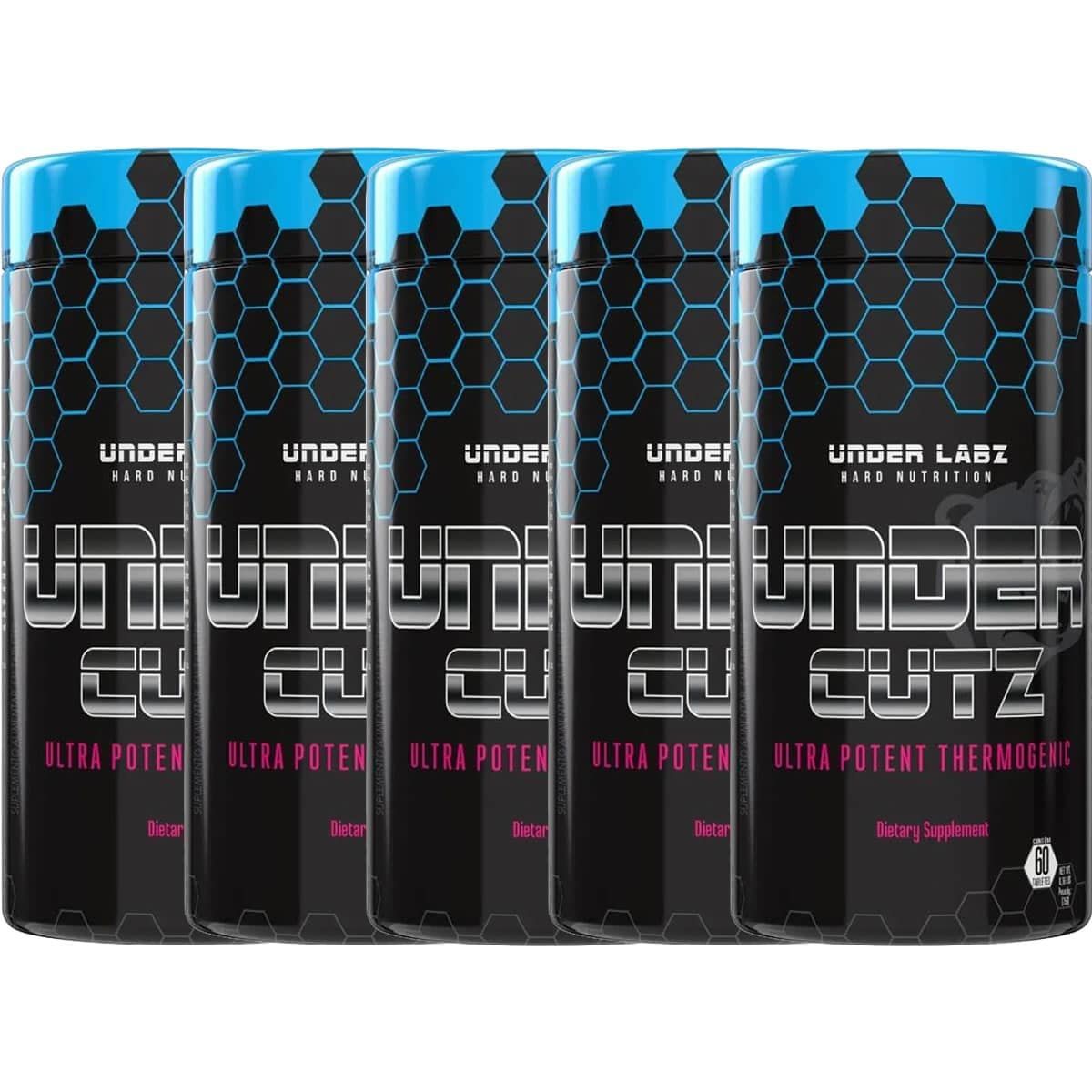Kit 5X Under Cutz Ultra Potent Termogenic - 60 Tabletes - Under Labz