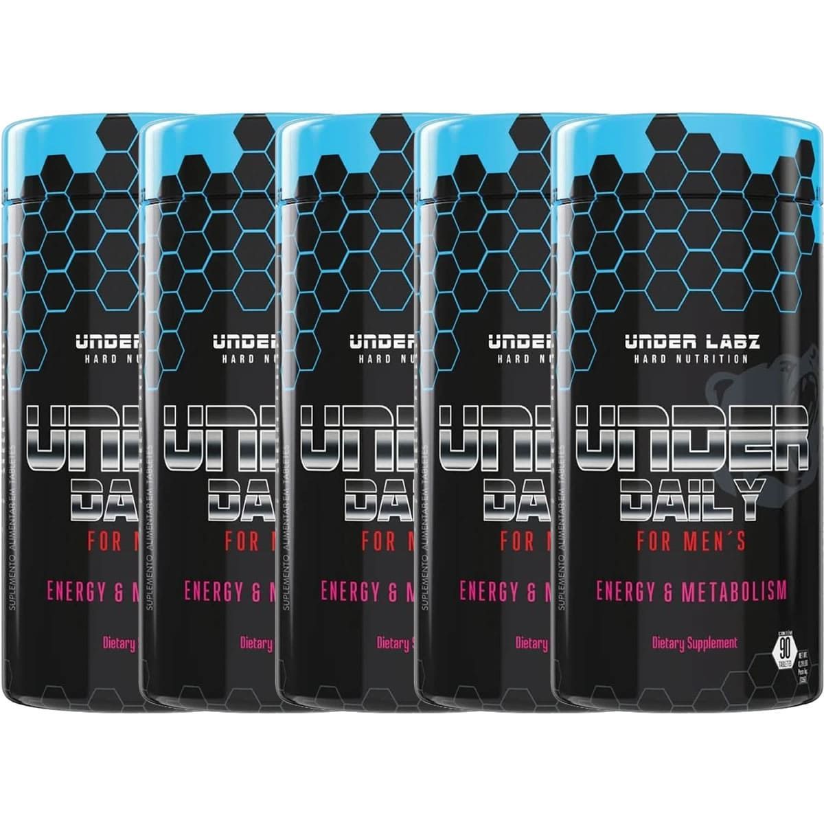 Kit 5X Under Daily For Mens - 90 Tabletes - Under Labz