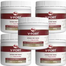 Kit 5X V-Fort - 240g Frutas Vermelhas - Vitafor