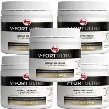 Kit 5X V - Fort Ultra  Pr� Treino -  240g Lim�o - Vitafor