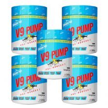 Kit 5X V9-Pump Pre Workout - 300g Energ�tico  - Shark Pro