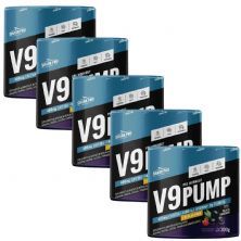 Kit 5X V9-Pump Pre Workout + L-Arginina - 300g A�a� & Guaran� - Shark Pro