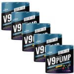 Kit 5X V9-Pump Pre Workout + L-Arginina - 300g A�a� & Guaran� - Shark Pro