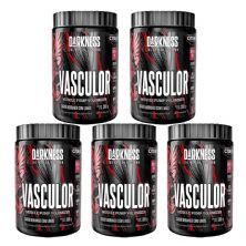 Kit 5X Vasculor Muscle Pump Powder Caffeine Free - 300g Morango com Lim�o - IntegralMedica