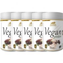 Kit 5X Vegan Protein - 450g Chocolate - Leader Nutrition