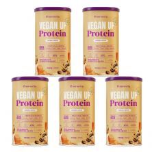 Kit 5X Vegan UP Protein - 450g Caramel Coffee - Sanavita
