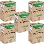 Kit 5X Vegan Veg Immune Vit + Zinco - 60 C�psulas - VitaminLife