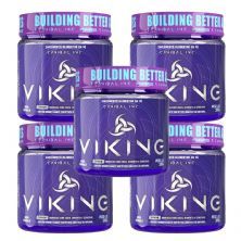 Kit 5X Viking Pre Workout - 300g Abacaxi com Coco - Canibal