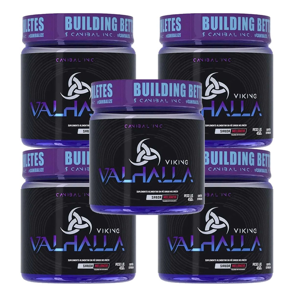 Kit 5X Viking Valhalla - 450g Melancia - Canibal