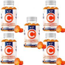 Kit 5X Vit C - 30 Gomas Laranja - Flofarma