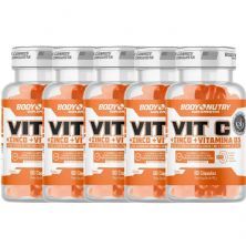 Kit 5X Vit C - 60 C�psulas - Body Nutry
