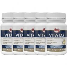 Kit 5X Vita D3 - 30 C�psulas - Vitafor