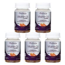 Kit 5X Vitamin D3 - 75g Tangerina - Sanavita