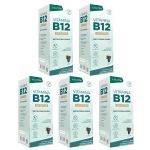 Kit 5X Vitamina B12 em Gotas - 20ml Uva - Lauton