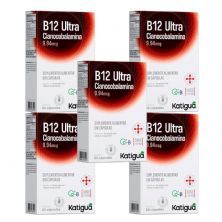 Kit 5X Vitamina B12 Ultra - 60 C�psulas - Katigu�