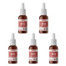 Kit 5X Vitamina B12 Ydrosolv - 30ml Gotas Sem Sabor - Yosen