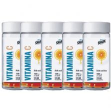 Kit 5X Vitamina C 1000mg - 60 C�psulas - Shark Pro