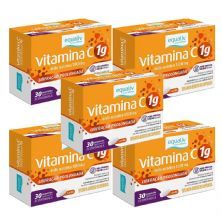 Kit 5X Vitamina C 1g - 30 Comprimidos - Equaliv