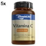 Kit 5X Vitamina C em Comprimidos Mastig�veis - 60 Comprimidos - VitaminLife