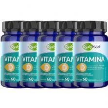 Kit 5X Vitamina D - 60 C�psulas - QualyNutri