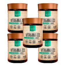 Kit 5X Vitamina D3 - 120 C�psulas - Nutrify