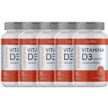 Kit 5X Vitamina D3 2.000UI  - 60 Comprimidos - Lauton Nutrition