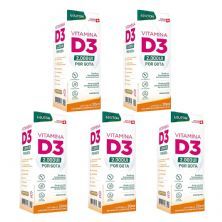 Kit 5X Vitamina D3 - 20ml Gota Neutro - Lauton Nutrition
