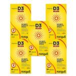 Kit 5X Vitamina D3 - 30 C�psulas - Katigu�