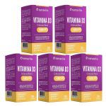 Kit 5X Vitamina D3 - 30 Capsulas - Sanavita