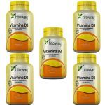 Kit 5X Vitamina D3 - 60 C�psulas - Fitoway