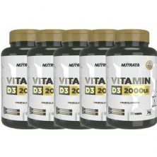Kit 5X Vitamina D3 - 60 C�psulas - Nutrata
