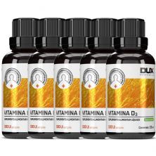 Kit 5X Vitamina D3 L�quida - 15ml Sabor Menta - Dux Nutrition