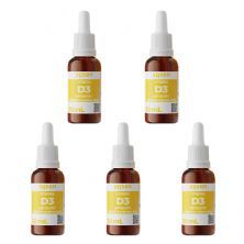 Kit 5X Vitamina D3 Ydrosolv - 30ml Gotas Sem Sabor - Yosen