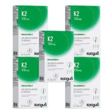 Kit 5X Vitamina K2 120mcg - 30 C�spulas - Katigu�