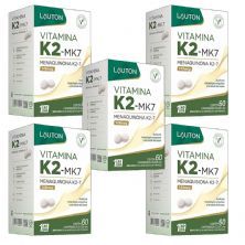 Kit 5X Vitamina K2-MK7 - 149mcg 60 C�psulas - Lauton