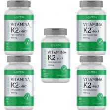 Kit 5X Vitamina K2 MK7 - 60 Comprimidos - Lauton Nutrition